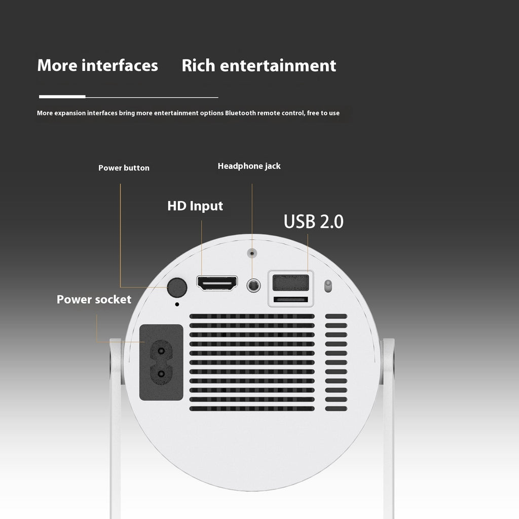 Portable Projector 180 Degrees Projection Angle