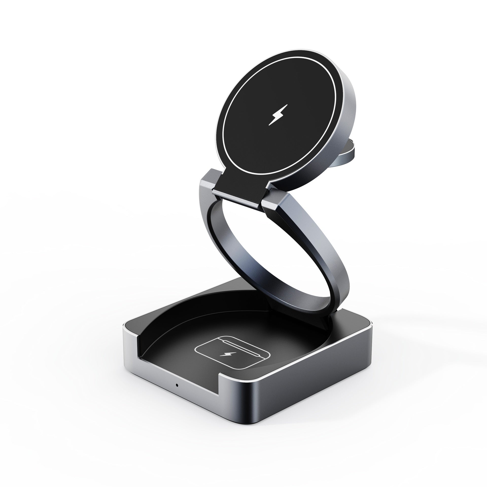 Multifunctional QI2 Wireless Charger Travel Business Trip Portable Folding Three-in-one